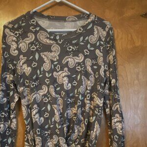 Print long sleeve shirt